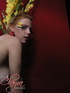 seductive redhead wearing red