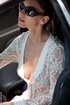 alluring babe sunglasses bends