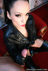 red lipped stunner leather