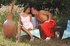 Flip-flops wearing brunette seduced by a foot fetish stud outdoors