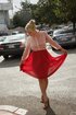 blue-eyed blonde teen flashing