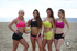 three stunning girls with