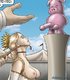 Busty blonde queen asked to suck a pig mascot.Slave Fair Year Three By