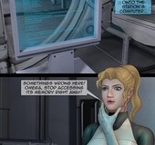 Bikini-clad space slaves flirting with evil Wheatley.The Alien Invasion