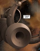 Exotic space explorer held at blaster point.The Proto Part 1 By Ferres