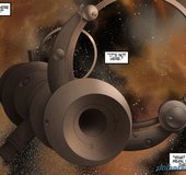 Exotic space explorer held at blaster point.The Proto Part 1 By Ferres