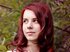 teen with auburn hair