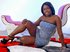 ebony teen with black
