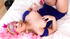busty blonde pink band