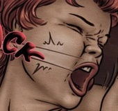 50s-looking bullies raping to girls on top of a car. Enslaved Without