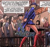 Uncle Sam get-up busty blonde humiliated in public. A Tale Of Chinese