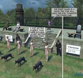 Weird slave torture involving dogs and nipples. Brutal Earl Part 2 By