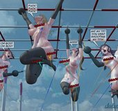 Women finish up their grueling climbing torture. Brutal Earl Part 2 By