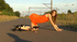high heeled brunette short