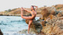 stunning brunette psoing naked