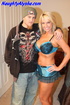 Wild blonde dude with goatee takes on hot blonde milf wearing sexy blue