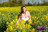 prancing the flowers she