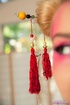 Japanese-style get-up and make-up blonde masturbating