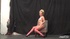 BTS footage with a leggy blonde in pink fishnets