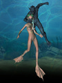 Hardcore underwater sex with a demonic - Picture 1