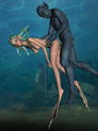Hardcore underwater sex with a demonic - Picture 4