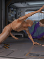 Brutal sex on the starship with a hot - Picture 1
