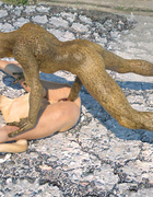 Awesome long-legged slut have nasty sex with a nasty beast