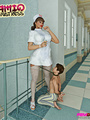 Nurse in stockings smothers her slave's - Picture 1