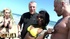Interracial girlfriends are enjoying outdoor 3some