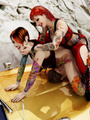 Tattooed punk ladyboy and couple have - Picture 2
