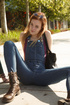 denim-clad hotties baring their
