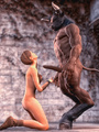 Muscled 3D demon gives this slut what - Picture 4