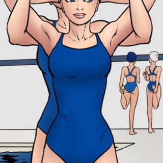 Sexy swimmers have amazingly slender - BDSM Art Collection - Pic 1