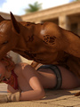 Egyptian 3D hound impales a slender - Picture 4