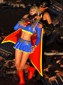 Super-woman and cat-woman with cock have - Picture 2