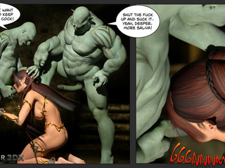 Muscled 3D demons are getting sucked by pixie - Picture 2