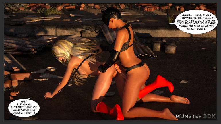 Blonde decided to try extreme 3D sex with a cat-woman - Picture 3