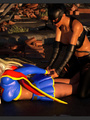The hottest cat-woman ladyboy drills a - Picture 3