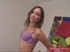 Naughty coed with dark hair is fucking her snatch with a sex toy