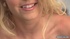 Green lingerie and sexy high heels blonde masturbating