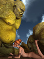 Gigantic 3D giants fucks a redhead sex - Picture 3
