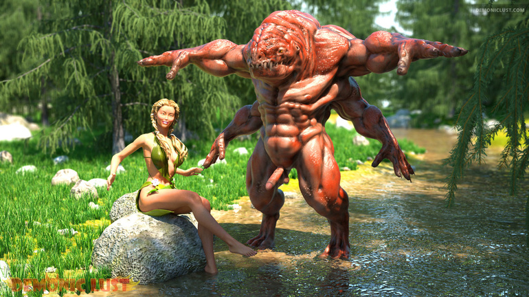 Incredibly hardcore 3D sex with gigantic beasts - Picture 1