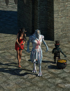 Satanic beasts pounds an elegant 3D goddess