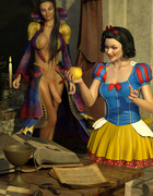 Big ass shemale gives a nice lesson for a princess