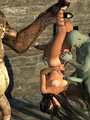 Busty pixie impaled hard by couple of 3D - Picture 6