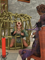 Caged 3D maid and a crazy hell monster - Picture 3