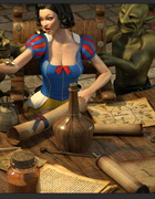 Busty 3D goddess have nasty sex with leprechauns