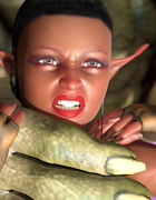 Purple 3D pixie have nasty sex with a leprechauns