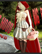 Sexy Little Red Riding Hood and a brutal 3D wolf