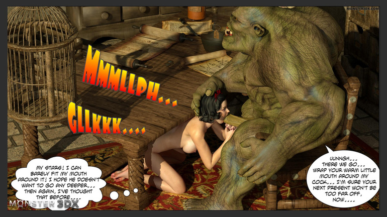 Muscled green giant hardly drills a slutty princess - Picture 4